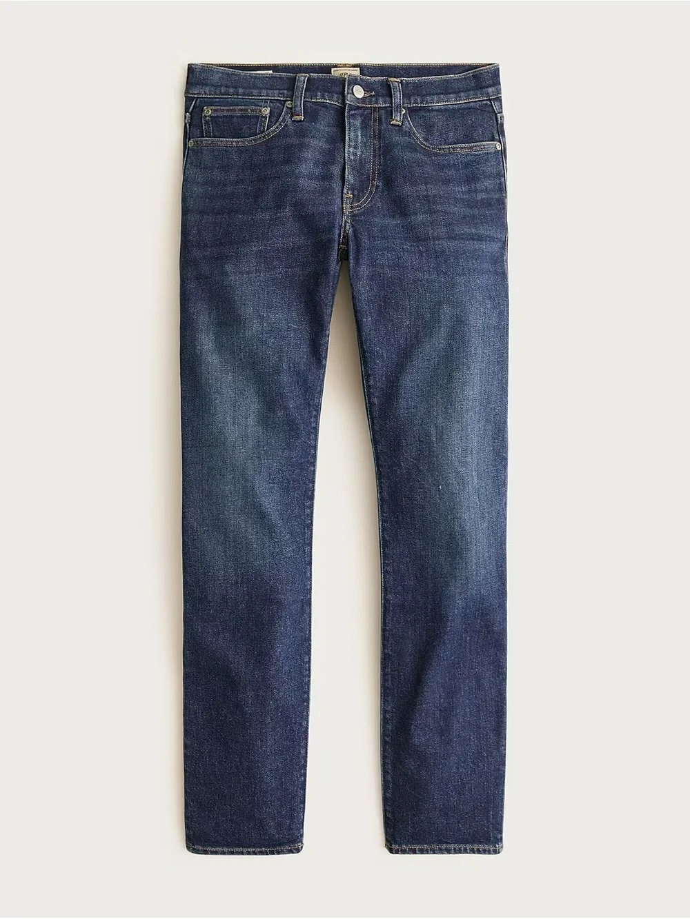 J. Crew Men's Slim Straight Blue Jeans in Dark Wash